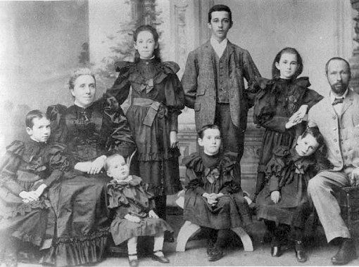 Portrait Of The Family Of James McWhirter About 1895